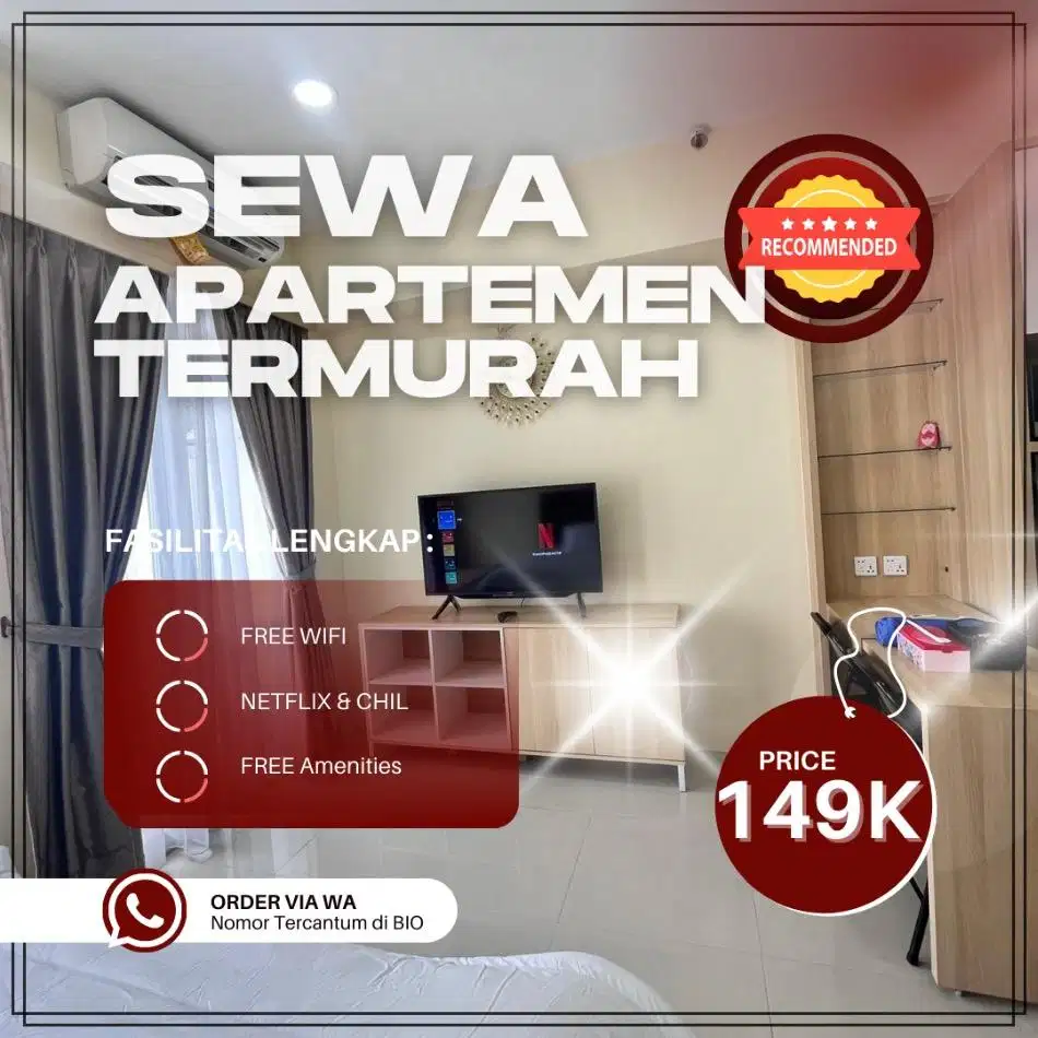 Sewa Apartemen GRAND KAMALA LAGOON Bekasi Harian/Transit Termurah