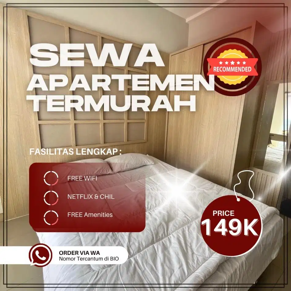 Sewa Apartemen SPRINGLAKE SUMMARECON BEKASI Harian/Transit Termurah