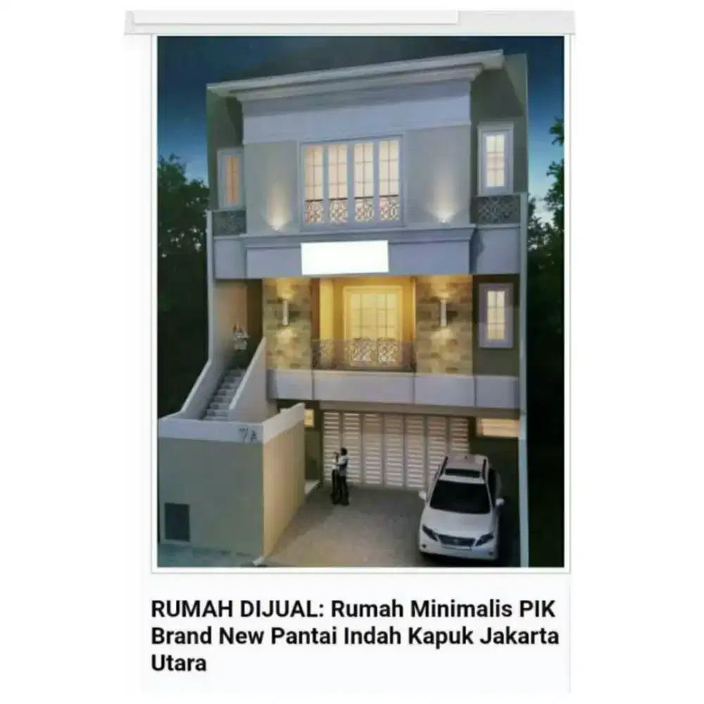 DIJUAL RUMAH MEWAH MINIMALIS MODERN KAYARA PIK 1