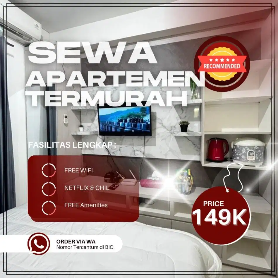 Sewa Apartemen TRANSPARK JUANDA BEKASI Harian/Transit Termurah