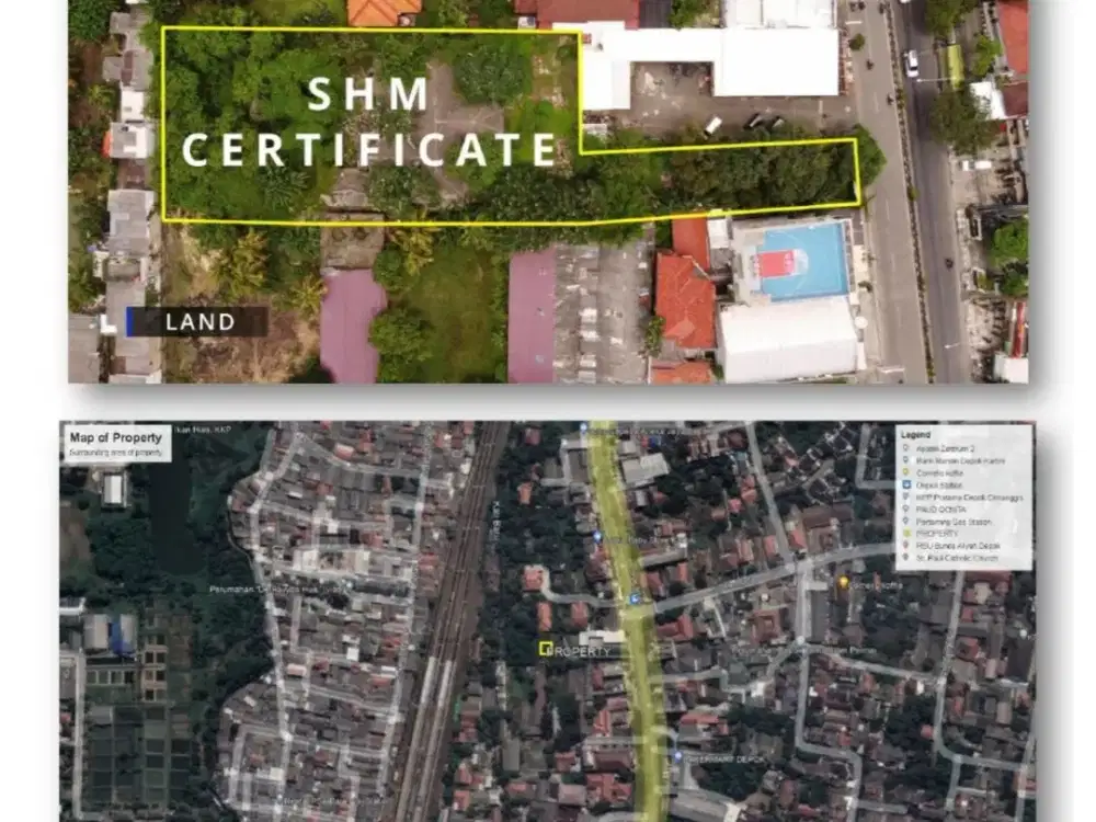 Dijual/Disewakan Tanah Depok Pancoran Mas, 2.304m², SHM, Mixed Use