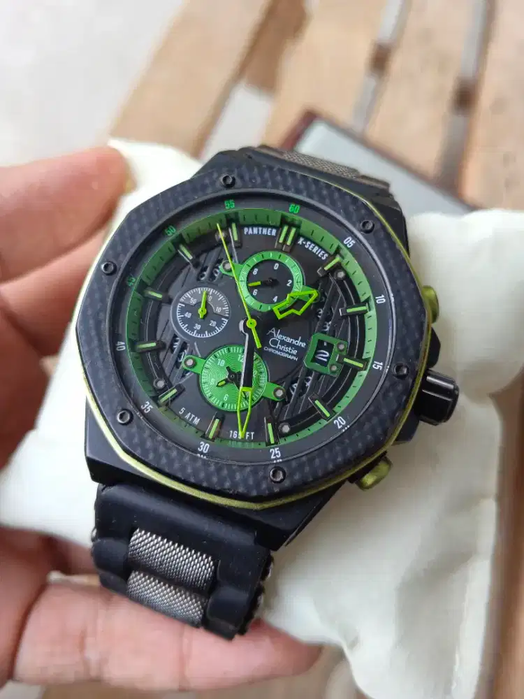 Jam tangan alexandre christie 6600 MC edisi Panther X Series