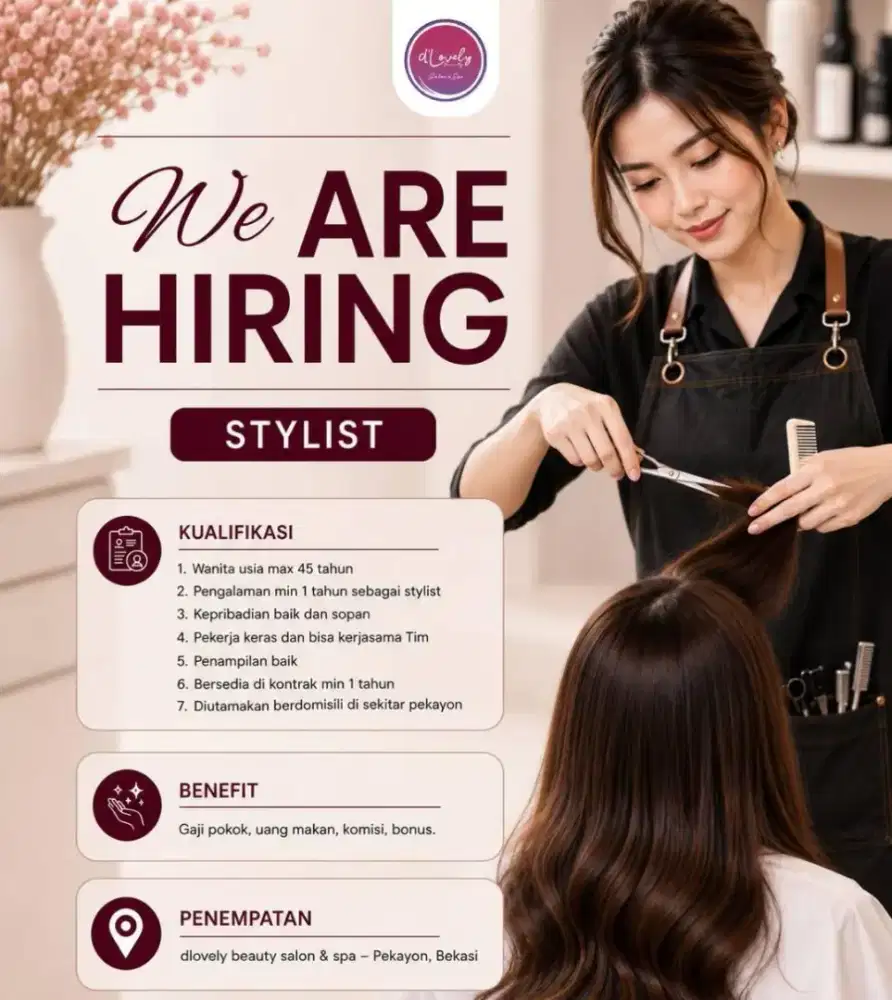 WE ARE HIRING STYLIST