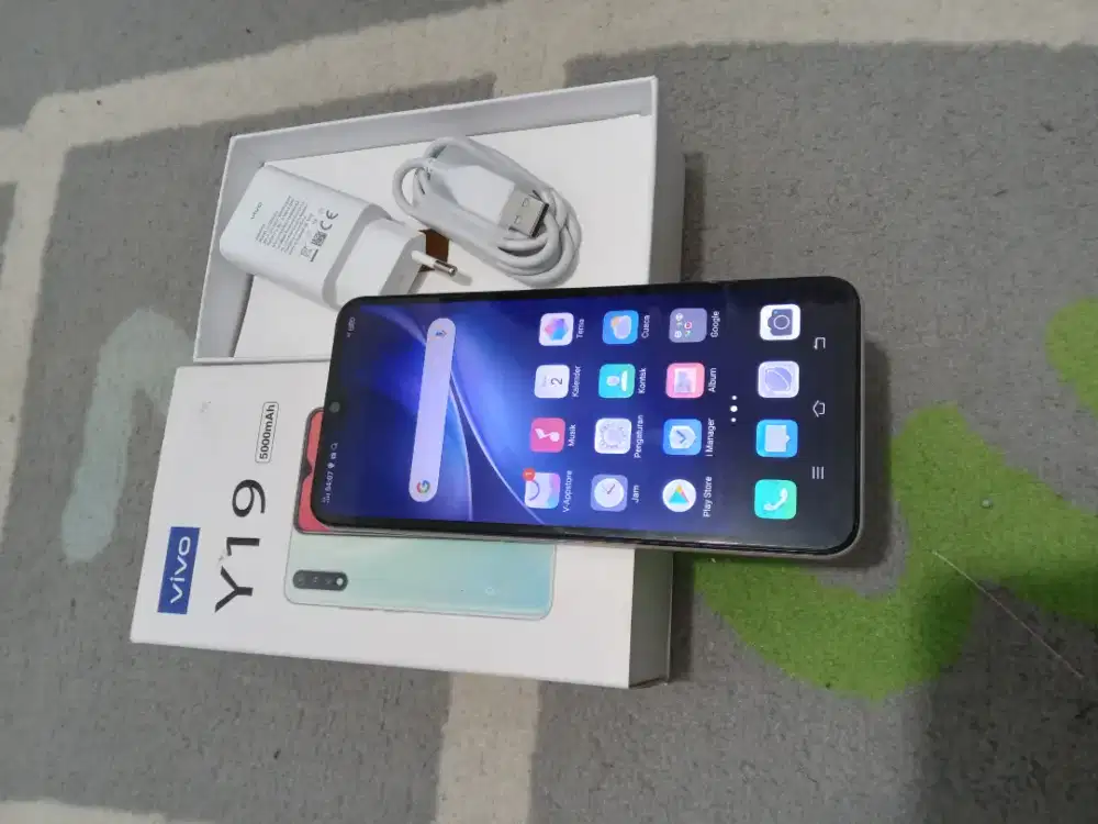 VIVO Y19 Ram 8GB fulset ^biru^