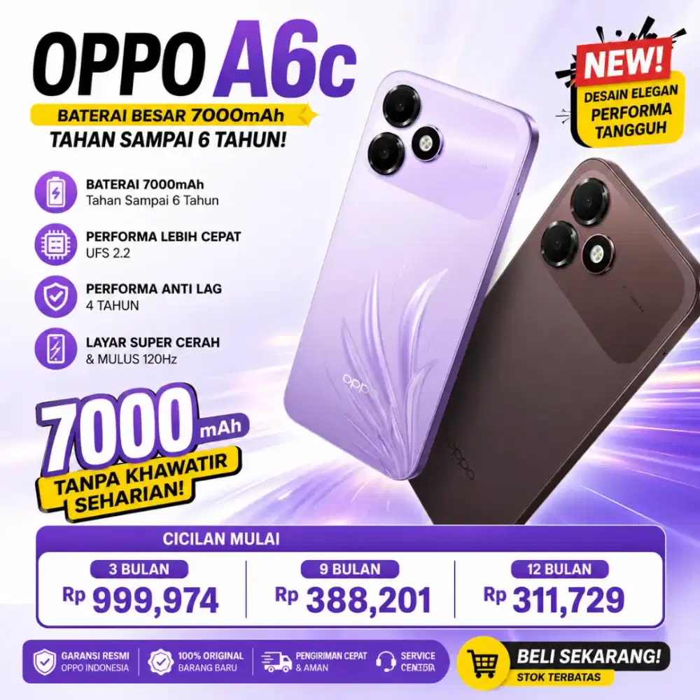 Jual OPPO A6c RAM 4GB ROM 64GB Kondisi Baru