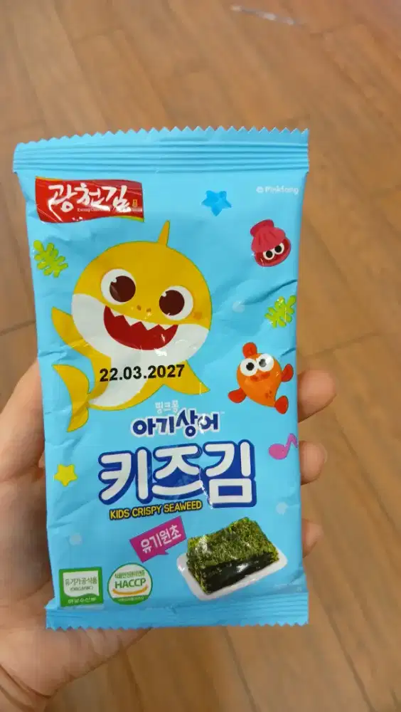 KIMNORI ORGANIK KIDS CRISPY SEAWEED WITH SALT 2G