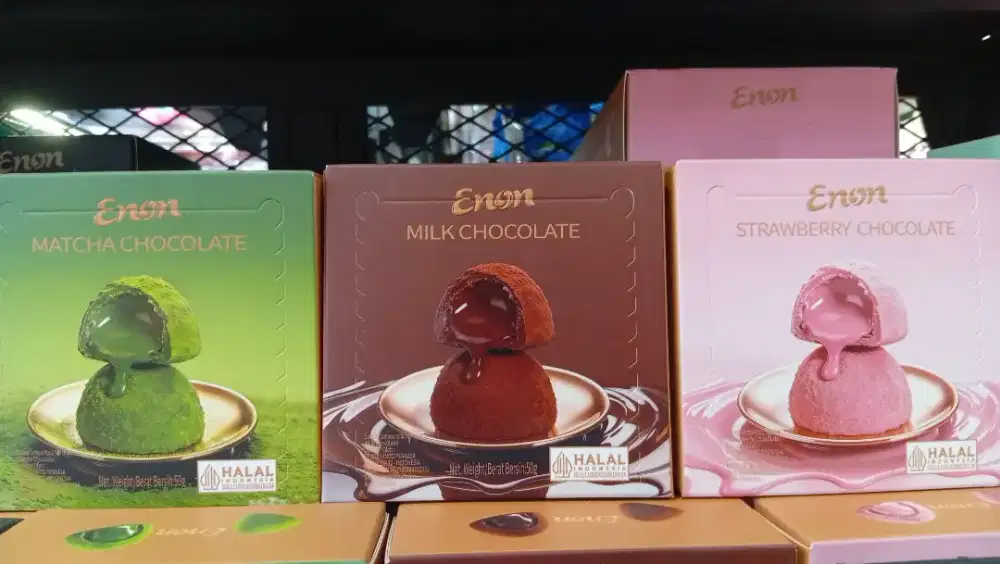ENON MILK CHOCOLATE & STRAWBERRY CHOCOLATE & MATCHA CHOCOLATE 50G