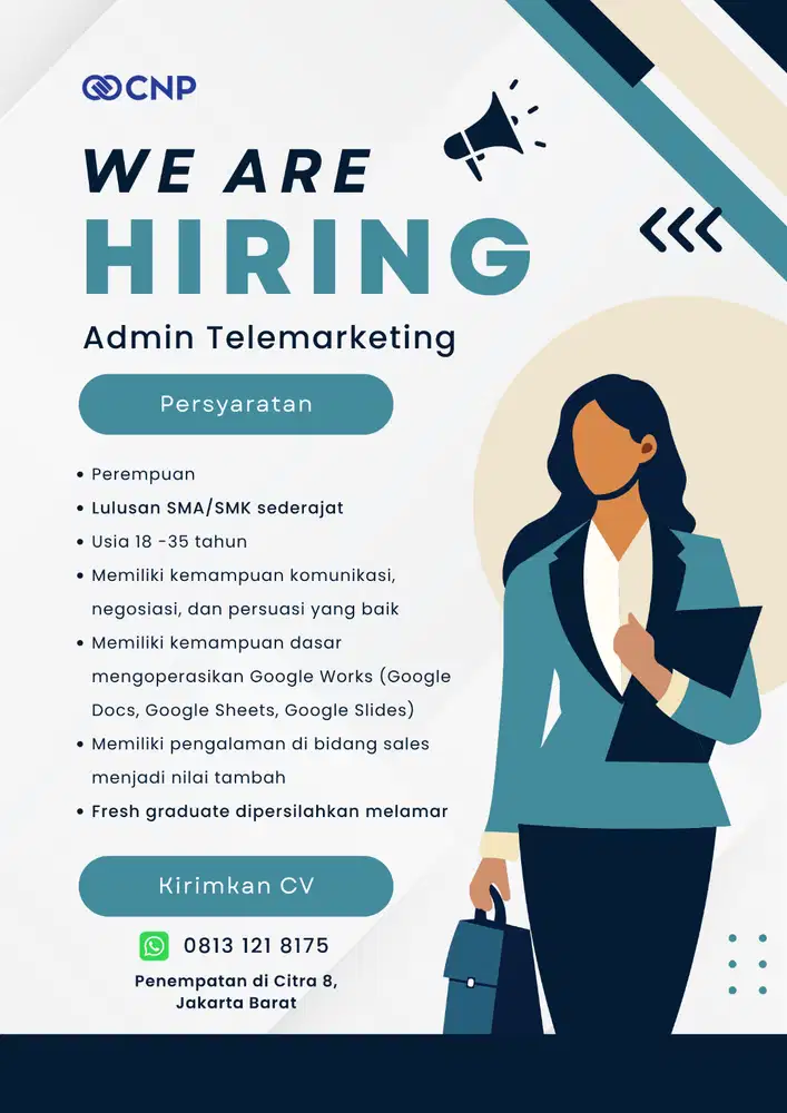 Lowongan Kerja Marketing Admin & Staff Admin