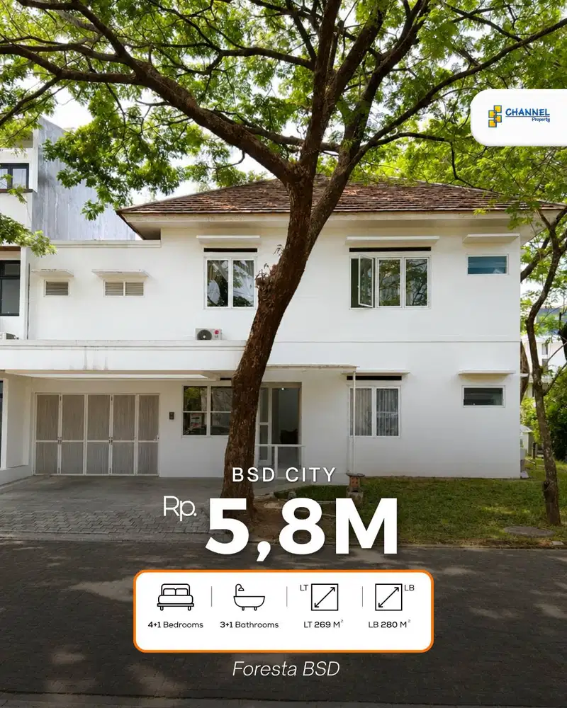 Jual Rumah Hoek Siap Huni Dekat AEON Mall BSD Foresta