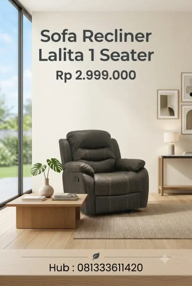 Sofa Recliner Lalita 1 Seater
