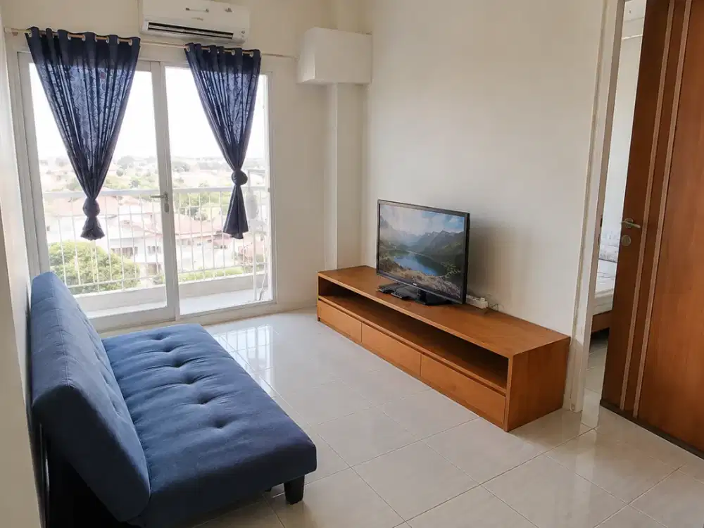 SEWA 2 BR FURNIS MINIMALIS LANTAI BAWAH APARTEMEN PUNCAK DHARMAHUSADA