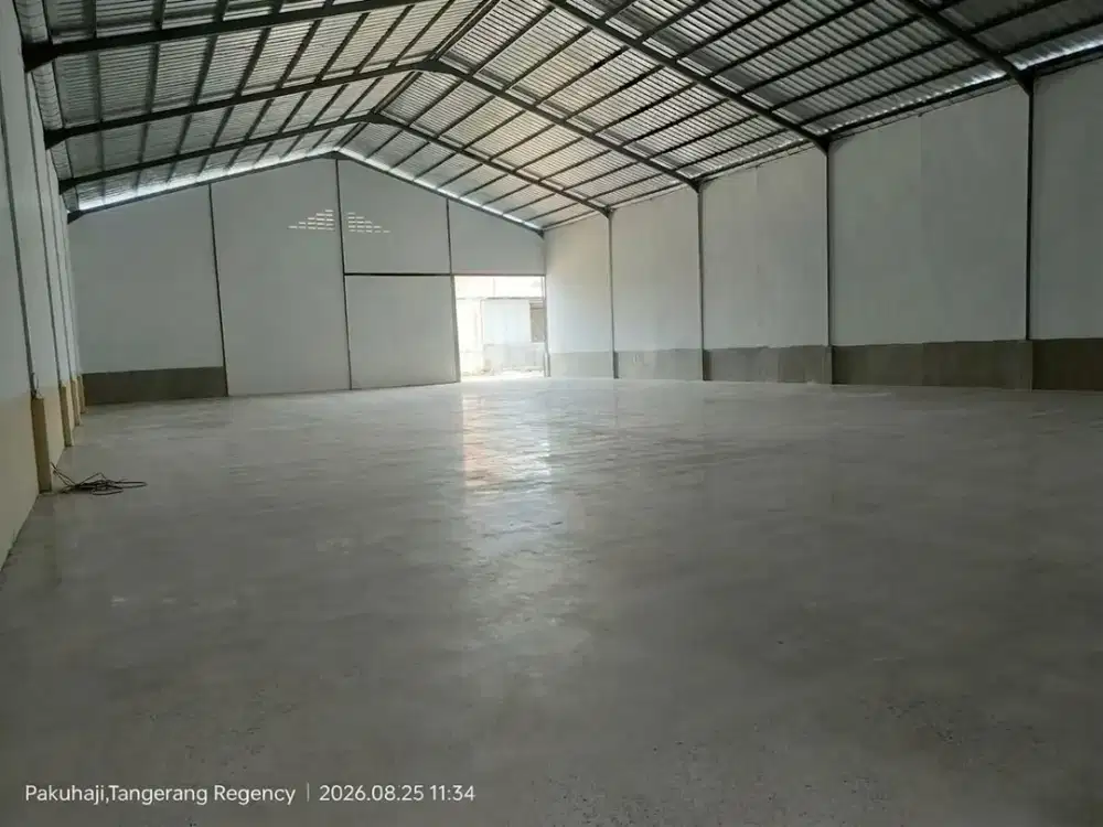 Gudang Rapi Luas Lokasi Strategis di Pergudangan Kawassan 19 Pakuhaji Tangerang