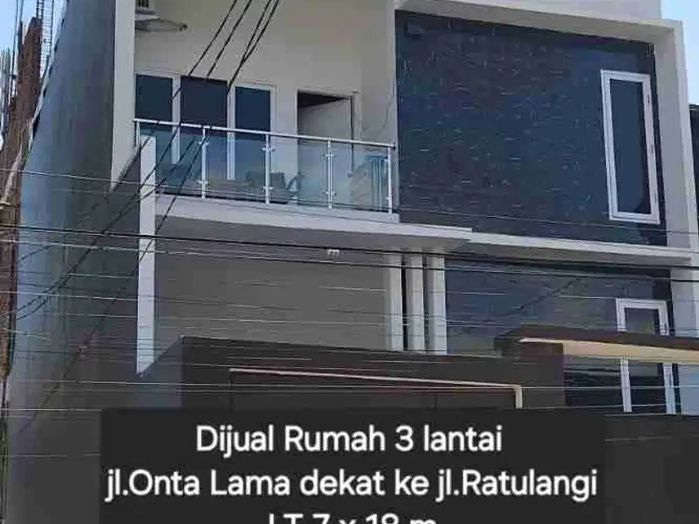 Dijual Rumah 2 lantai di Jl. Onta Lama Makassar