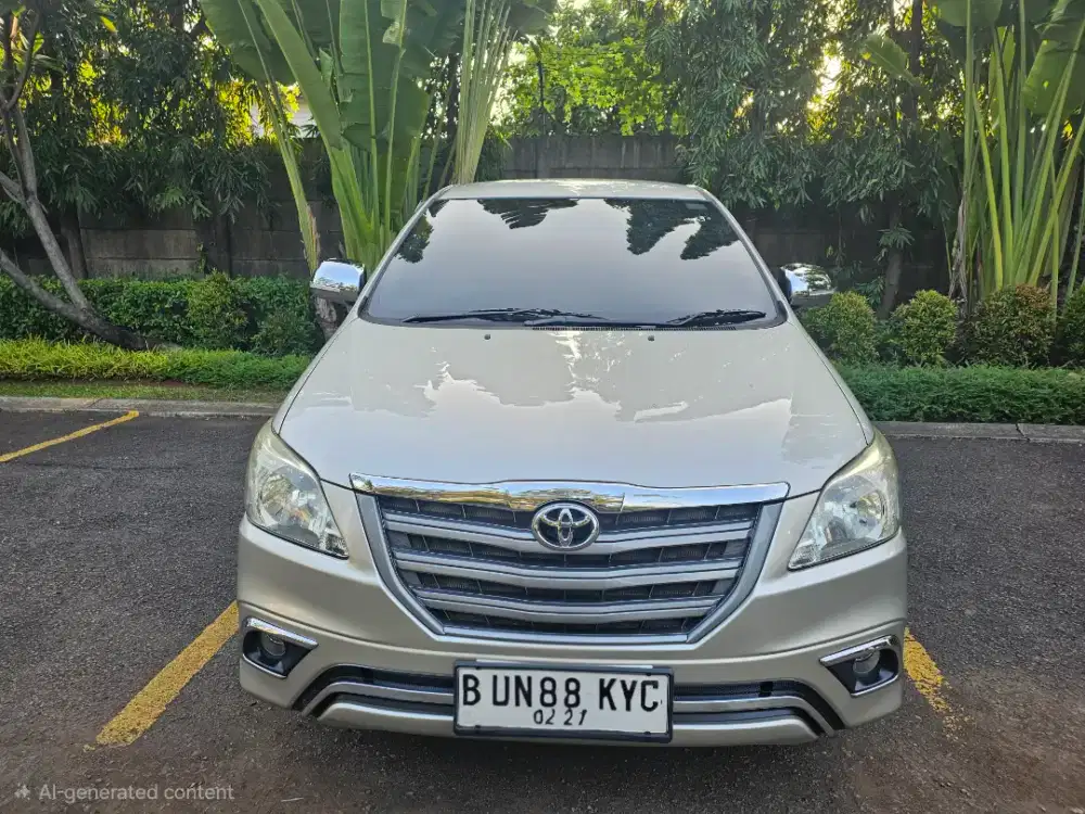 Toyota Innova 2.0 E Manual 2014