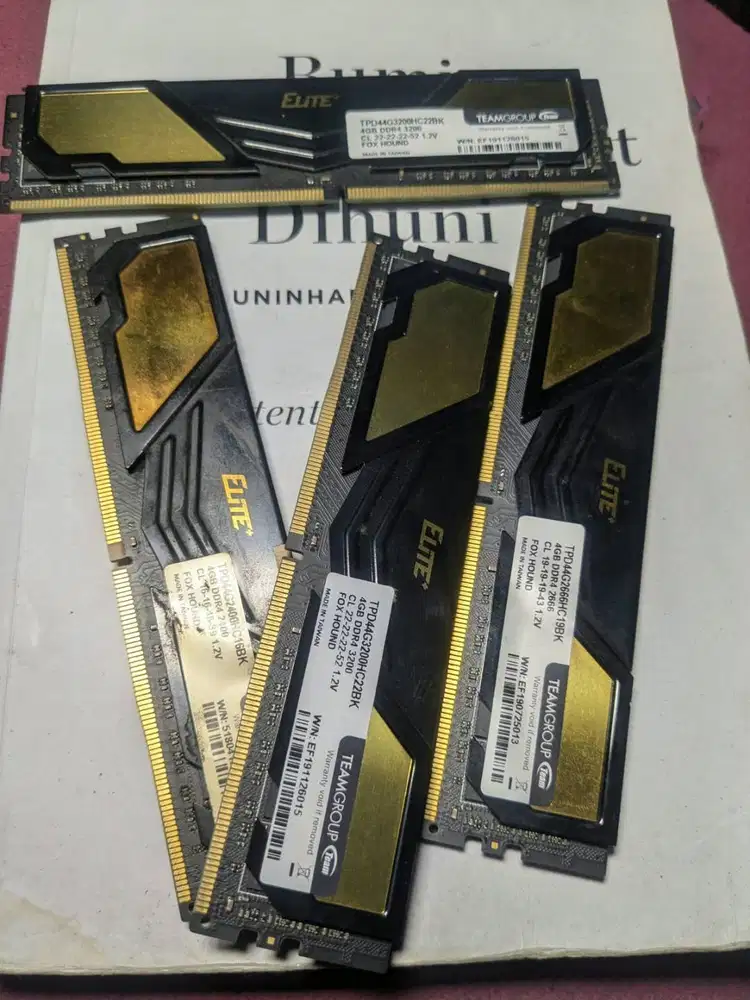 RAM DDR4 16gb Team Elite