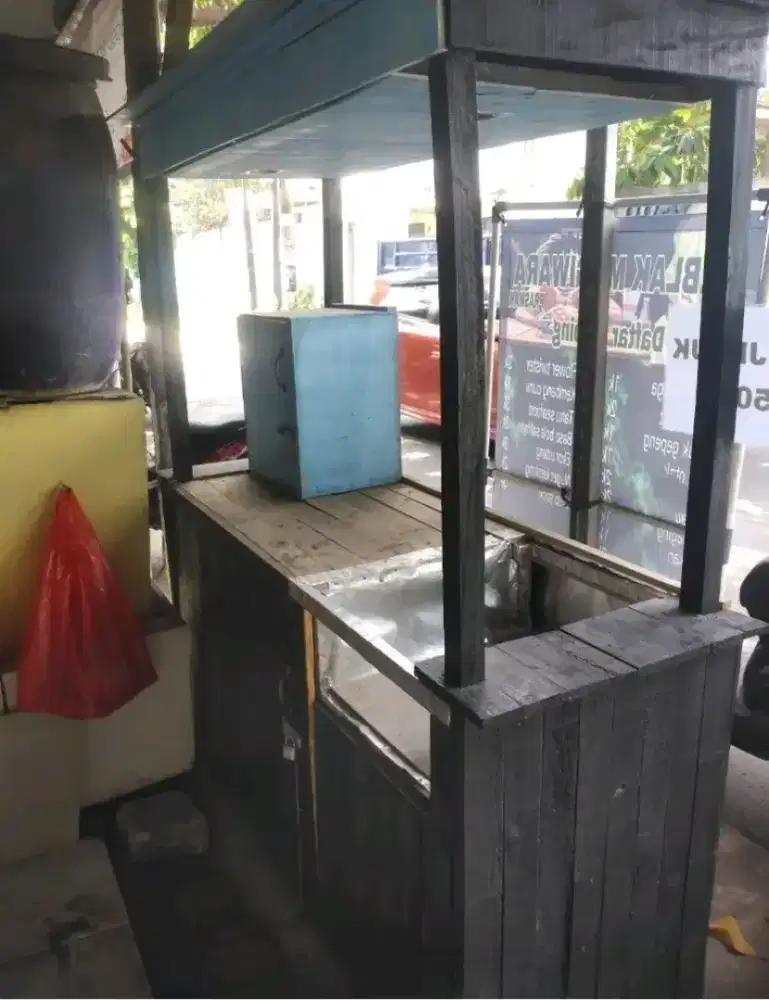 Gerobak kayu jati belanda