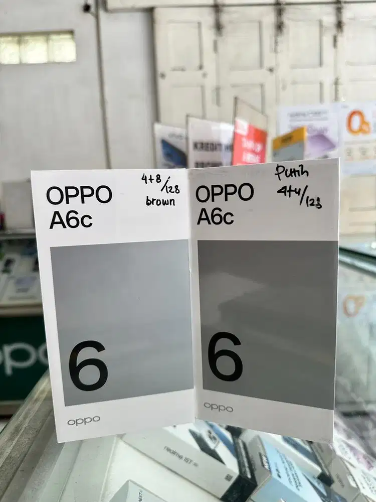 Oppo A6c 4/128gb new, bisa cicilan cukup ktp aja