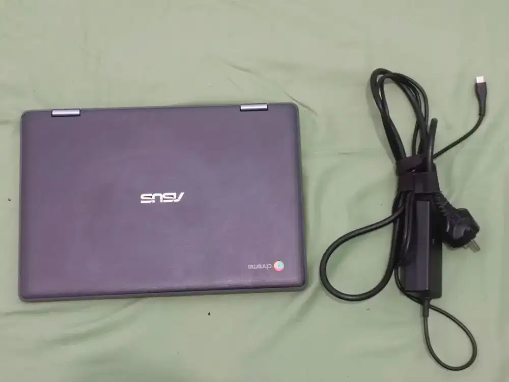 Asus Chromebook flip C214 touchscreen 360 - Ram 4gb/64gb fullset ori