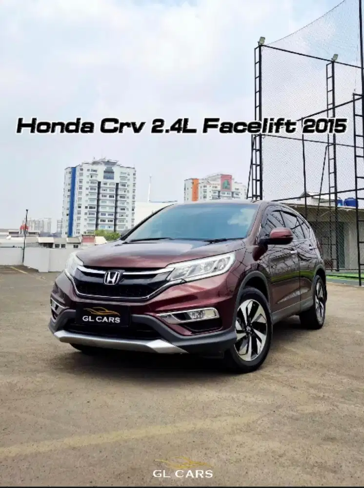 Crv 2.4L Facelift Cash Honda Cherry Maroon Red 2015 Good Condition