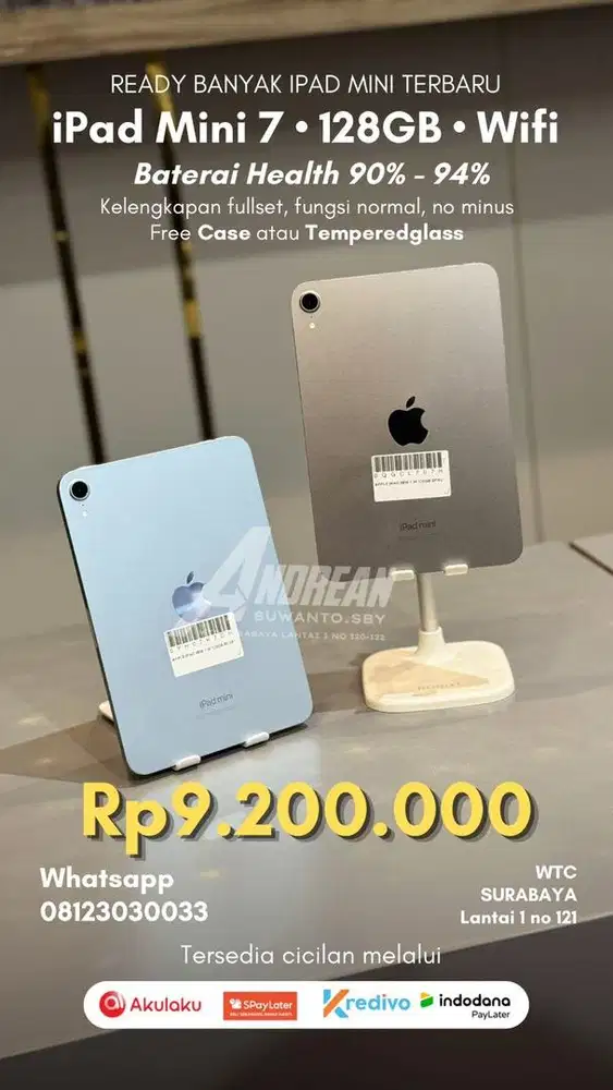 SECOND IPAD MINI 7 128GB WIFI ONLY