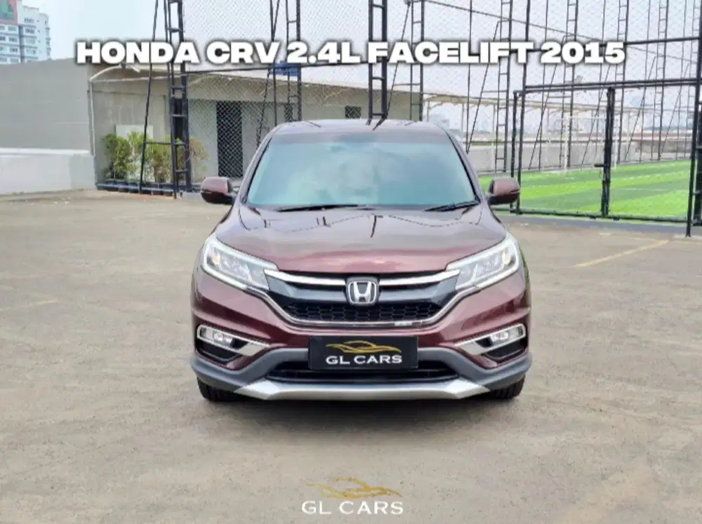 Crv 2.4L Facelift Cash Honda Cherry Maroon Red 2015 Good Condition