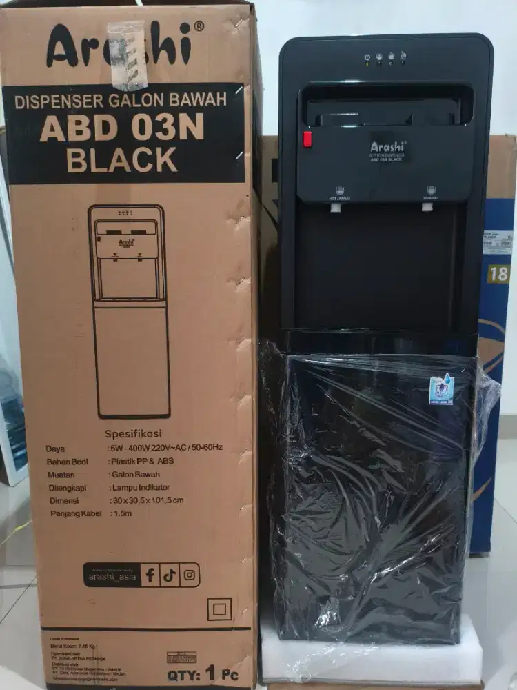 Dispenser galon bawah arashi black