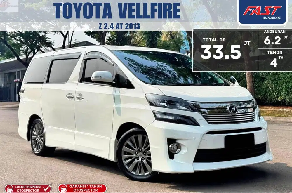 GARANSI RESMI PAJAK PANJANG TOYOTA VELLFIRE Z AUDIO LESS 2013
