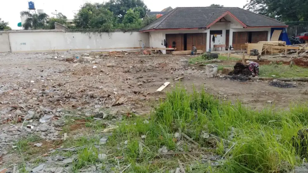 Cut and fill pondasi beton  land clearing