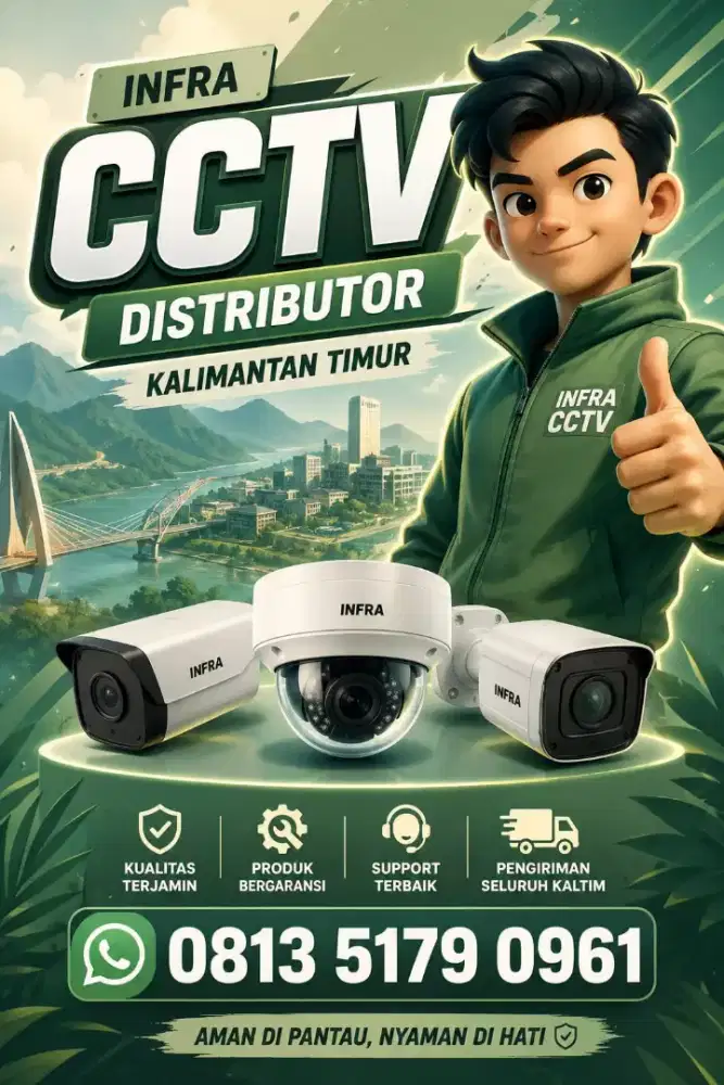 IP CAM CCTV MEREKAM OTOMATIS 24 JAM BISA BERPUTAR BERGARANSI