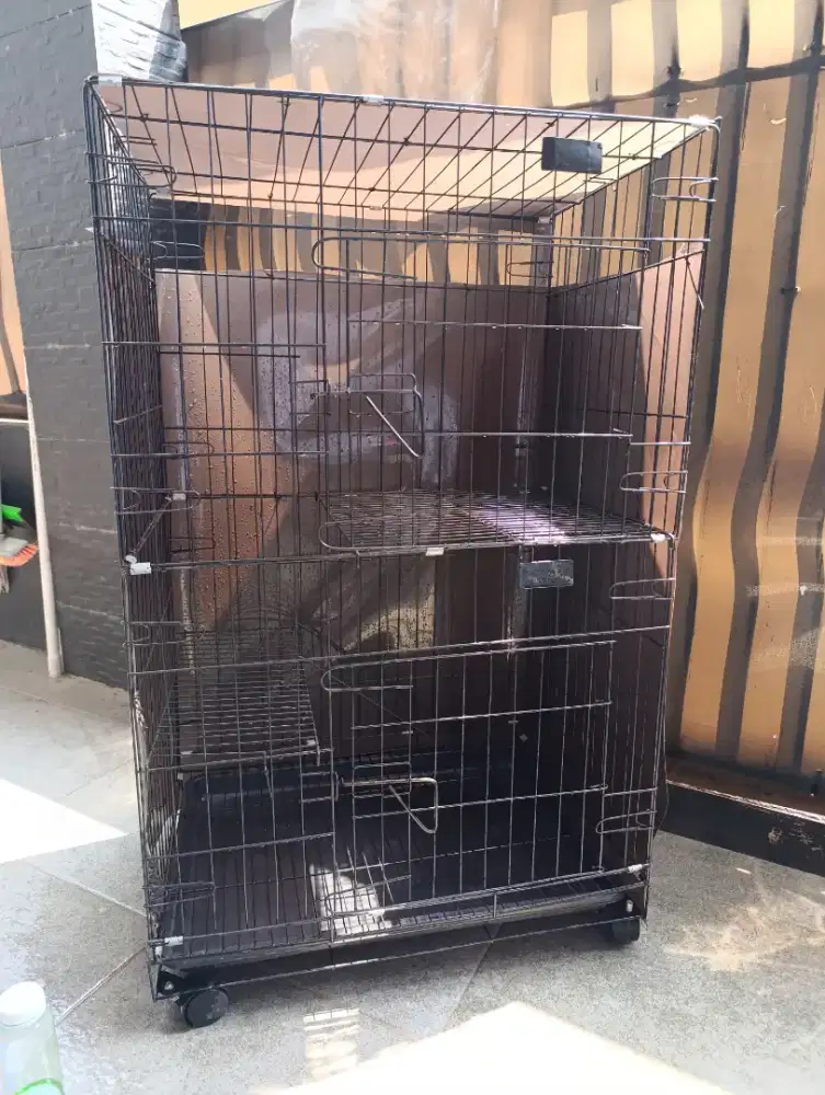 Kandang kucing 2 tingkat