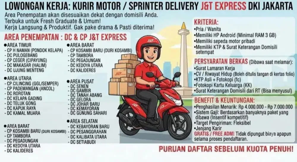 Kurir paket J&T