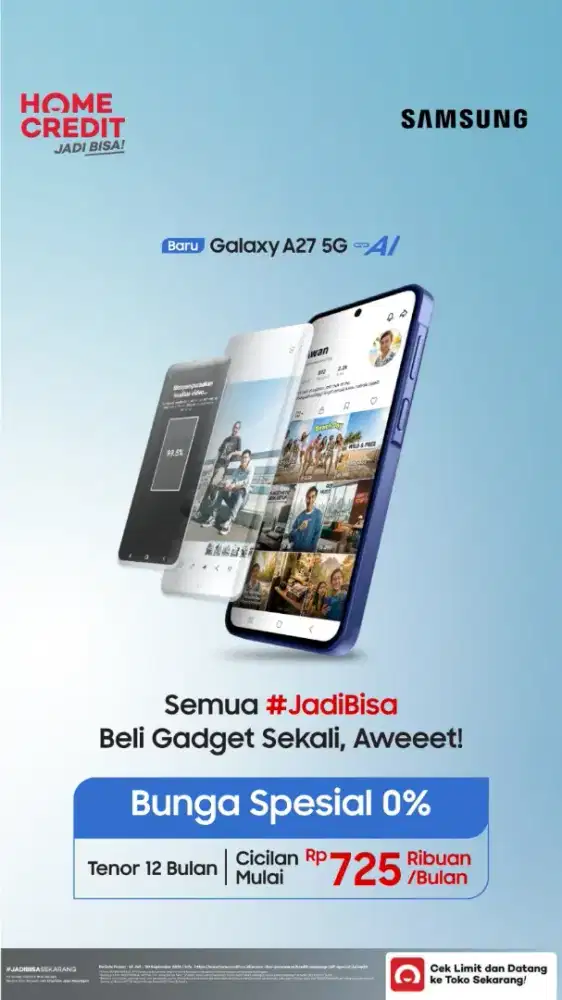 Kredit Samsung Galaxy A27 5G Tanpa Kartu Kredit
