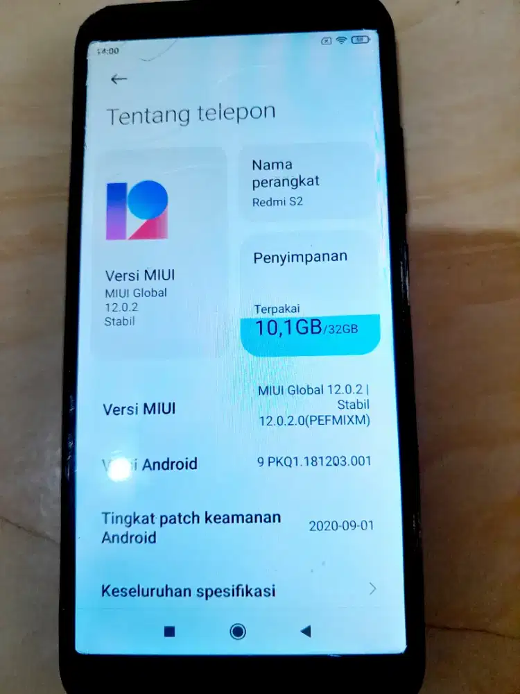 Redmi s2 lecet pemakaian