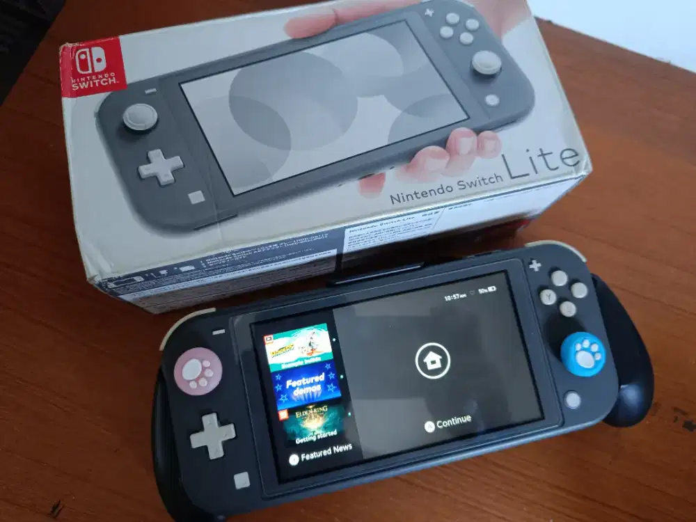 Nintendo Switch Lite OFW Grey Bonus Grip