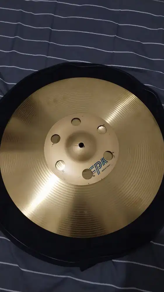 Cymbal Crash 18 inch dan splash Brass tebal 8 inch