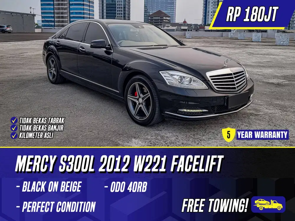 Mercedes Benz S300 L 2012 NIK 2011 W221 Facelift Black Hitam Mercy