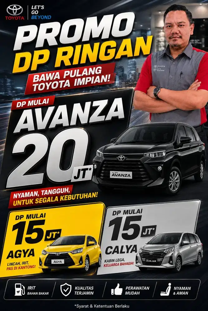 TOYOTA AVANZA VELOZ HYBRID MATIC 2026 PROMO DP 20 JUTA