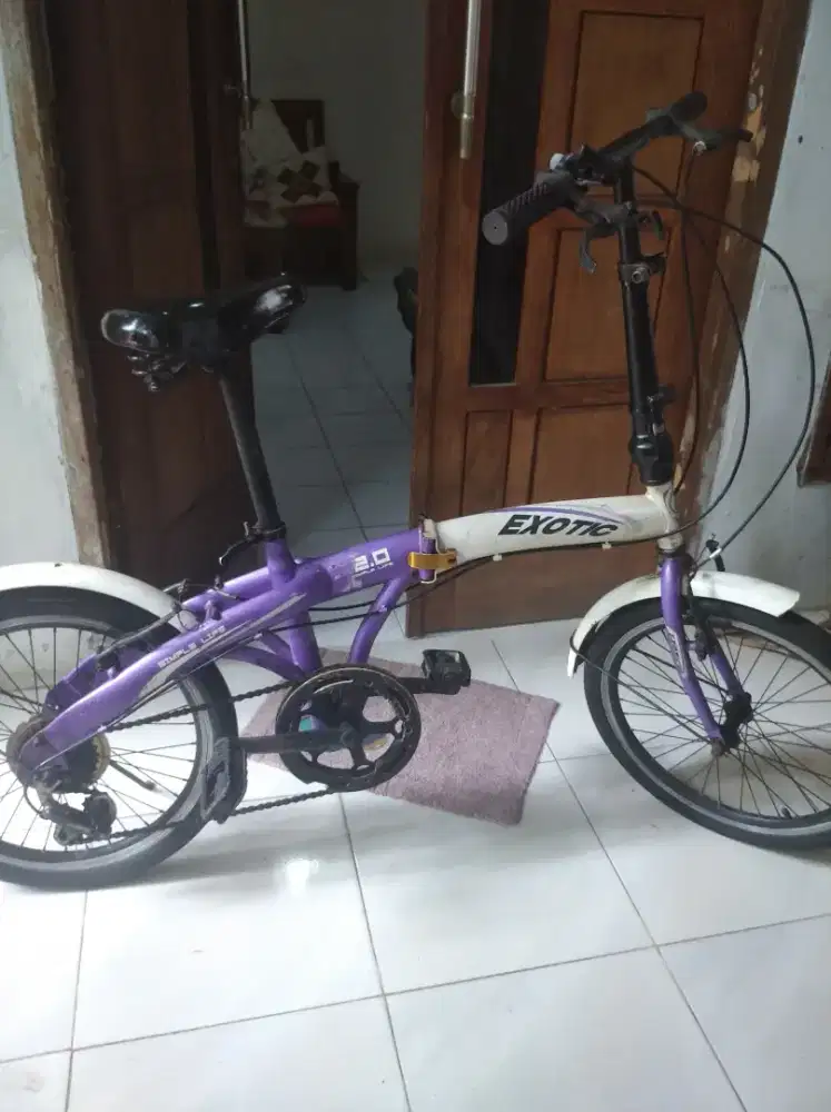 Sepeda lipat exotic u20 murah jual cepat bisa pake