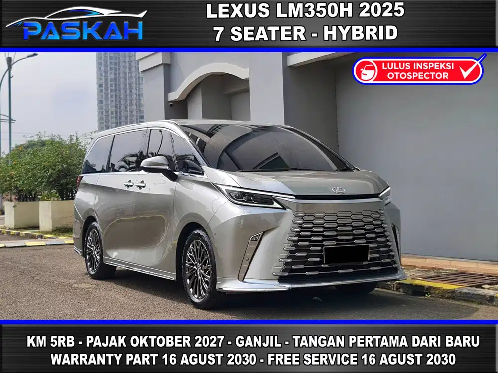 7seats Bunga 4% KM 5K TAX 1 TAHUN Lexus LM350H 2025 LM350 HYBRID 2025