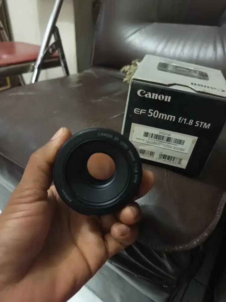 Lensa fix canon 50mm ef 1,8 stm