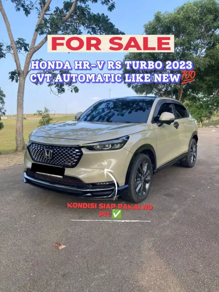 Dijual Honda HR-V 1.5 RS Turbo 2023 CVT Automatic Sand Khaki Like New