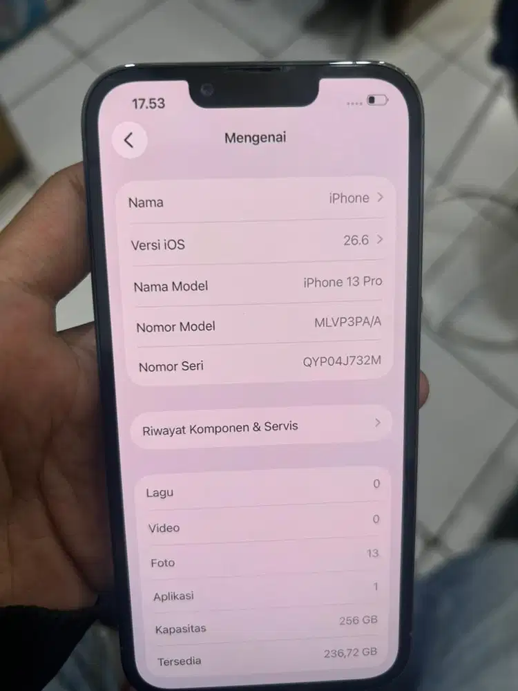 iphone 13 pro 256gb minus