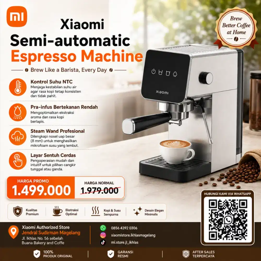 Xiaomi Semi-automatic Espresso Machine (New Segel Garansi Resmi)