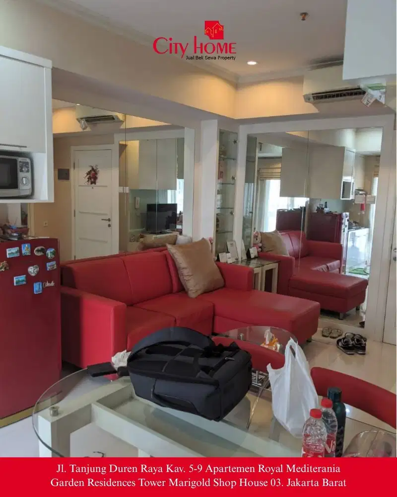 Jual Apartemen 2+1 BR Furnish Royal Mediterania Garden Residences