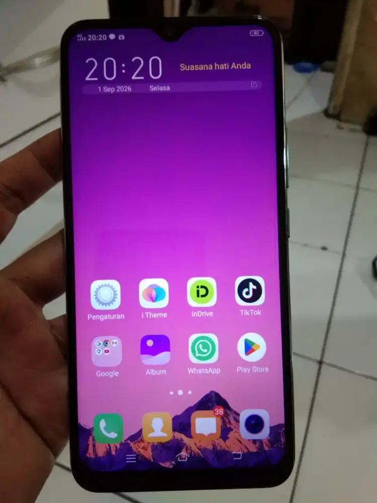 Vivo Y17 4G 8/256 layar 6.3 inchi super mulus