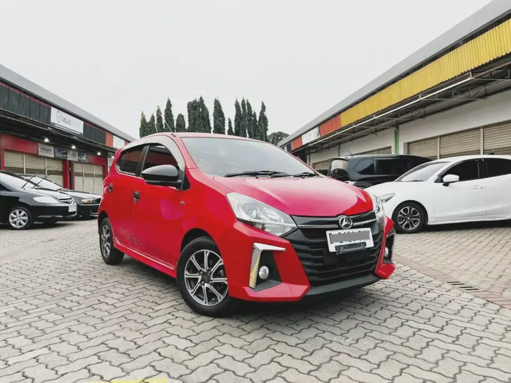 TDP 5 JT DAIHATSU AYLA R DELUXE 2021 AT FACELIFT RED EDITION ANTIK