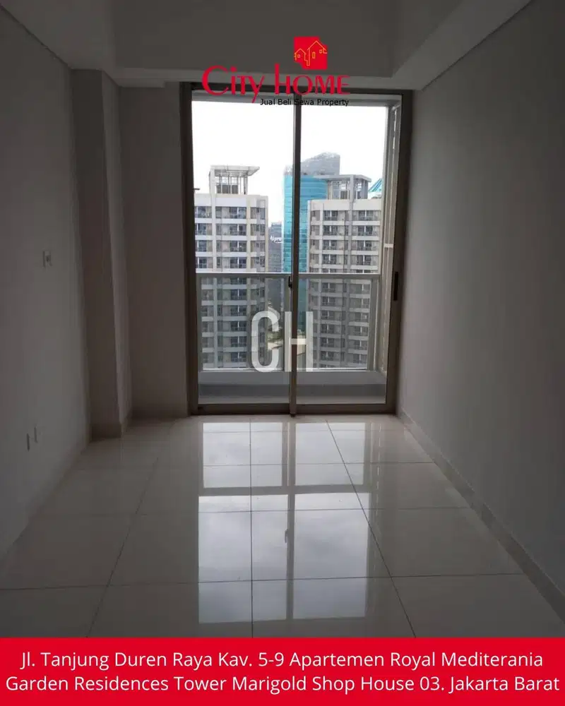 Dijual Apartemen Unfurnished 2 BR di Taman Anggrek Residences
