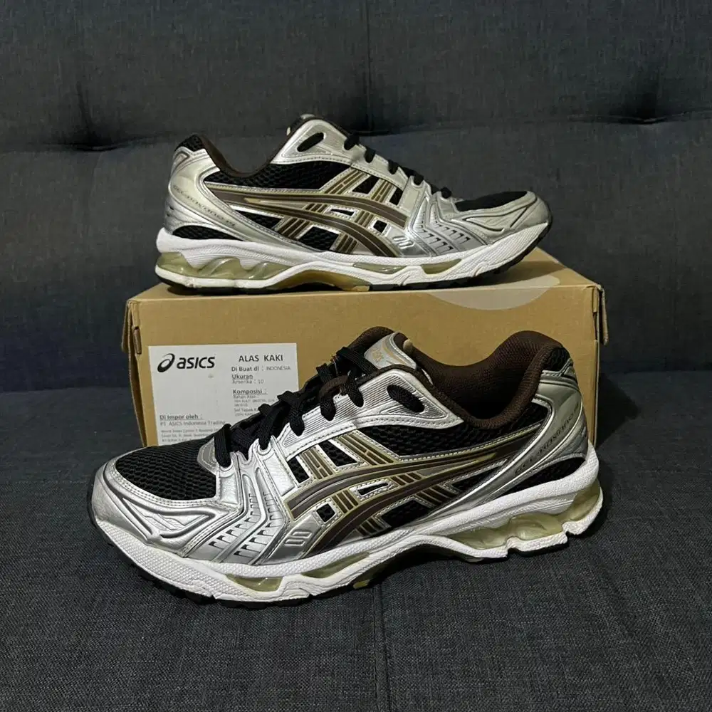 Sepatu Asics Gel Kayano 14 Black Coffee Size 44 Second Original Fullse
