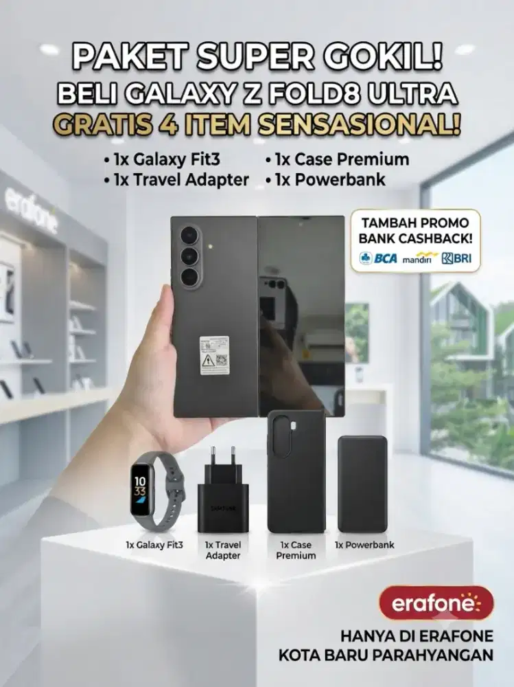 Promo fold8 ultra cicilan bisa 0% bunga dan tanpa dp