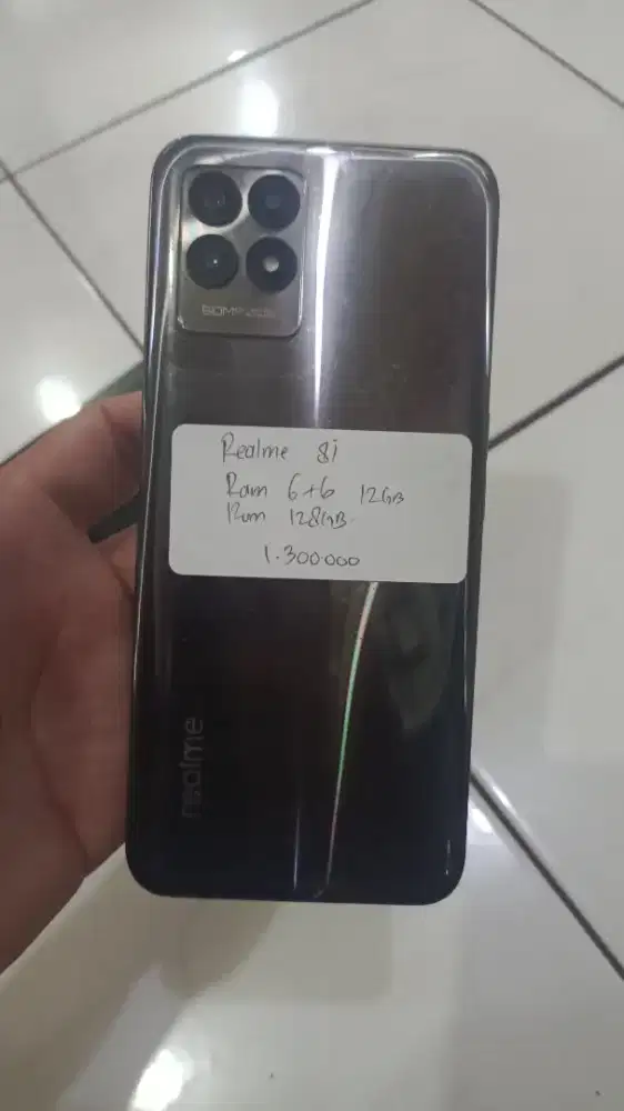 Hp realme 8i ram 6+6 12gb rom 128gb second